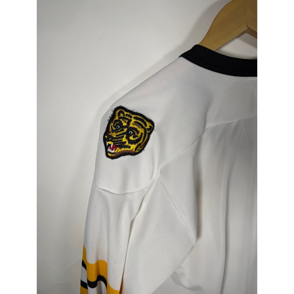 Vintage CCM Maska Boston Bruins Hockey Jersey White Mens Small NHL Made in USA - Picture 5 of 10
